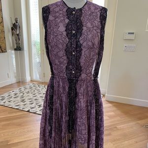 GUCCI Silk Pleated Shirtdress US 10